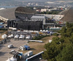 04.07.2018.,Split - Stadion Poljud s priprema se za ULTRA EUROPE 2018 glazbeni spektakl.
Photo: Ivo Cagalj/PIXSELL