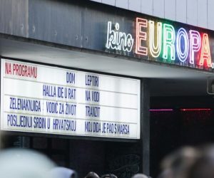 06.04.2019., Zagreb - Okupljanje ispred kina Europe na koje je pozvala Maja Sever zbog najavljenog zatvaranja kina.  
Photo: Filip Kos/PIXSELL