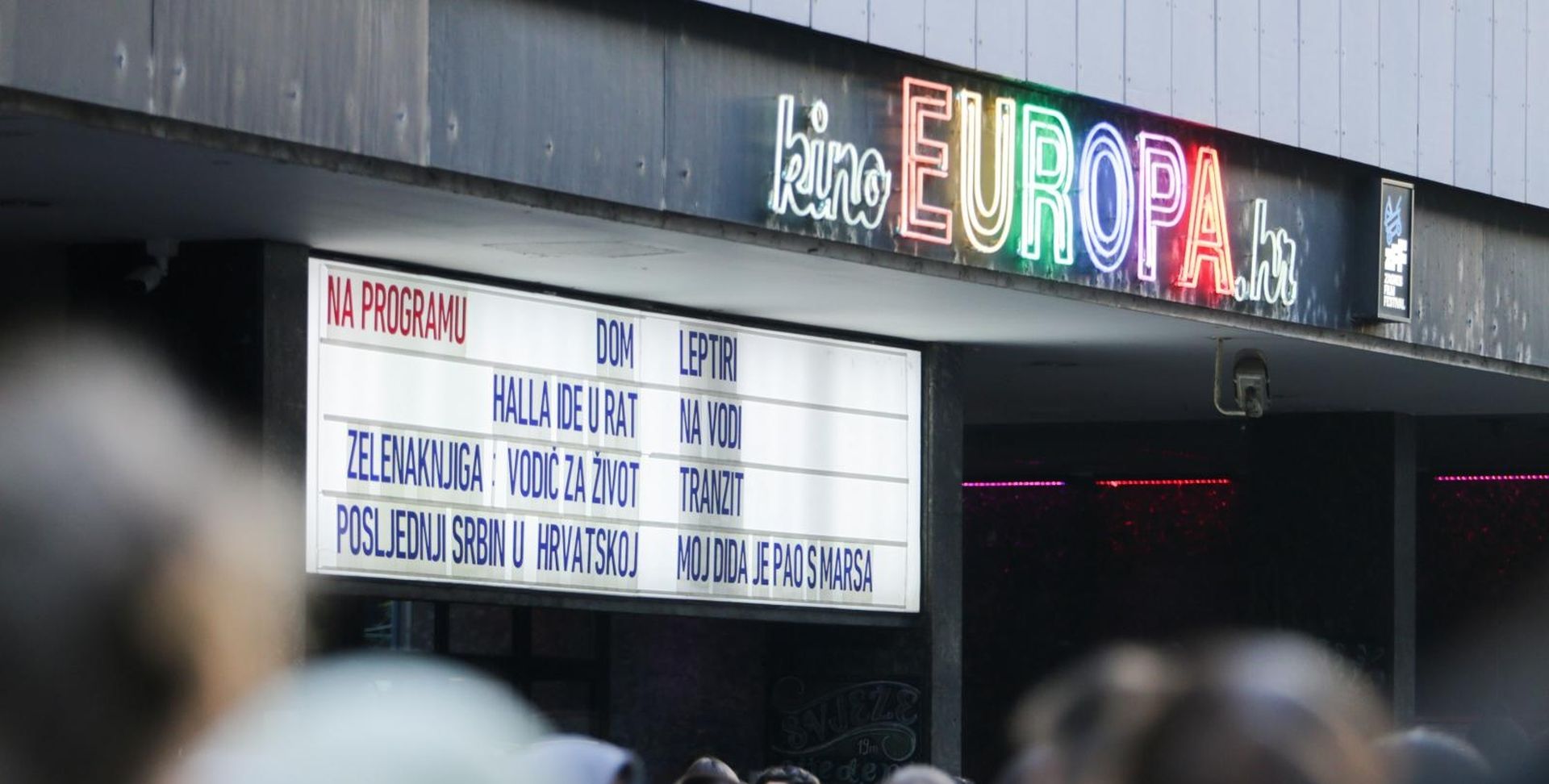 06.04.2019., Zagreb - Okupljanje ispred kina Europe na koje je pozvala Maja Sever zbog najavljenog zatvaranja kina.  
Photo: Filip Kos/PIXSELL
