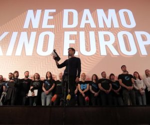 09.04.2019.,Zagreb - Nakon subotnjeg okupljanja nekoliko tisuca zagrepcana koji su digli glas protiv zatvaranja Kina Europe, danas je odrzan sluzbeni prosvjed "Ne damo Kino Europa". Photo: Tomislav Miletic/PIXSELL