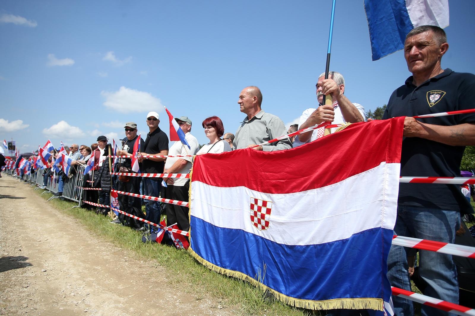 12.05.2018., Bleiburg, Austrija - Sredisnja komemoracija u povodu 73. godisnjice bleiburske tragedije i kriznog puta hrvatskog naroda. 
Photo: Goran Stanzl/PIXSELL