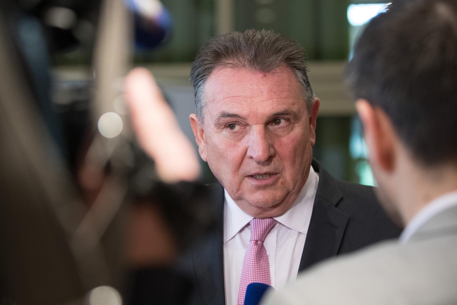 13.03.2019., Zagreb - U Maloj dvorani KD Vatroslav Lisinski obiljezena  je  25. obljetnica suradnje i partnerstva izmedju Republike Hrvatske i Svjetske banke. Radimir Cacic.
Photo: Davor Puklavec/PIXSELL