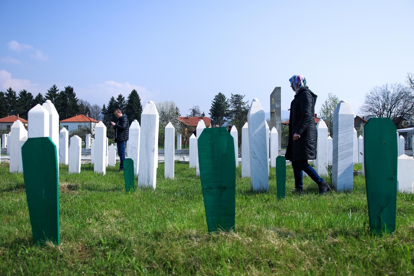 16.04.2019., Ahmici, Bosna i Hercegovina - 
Na danasnji dan obiljezava se 26. godisnjica zlocina u Ahmicima, srednjobosanskom selu u kojem su pripadnici Cetvrte bojne Vojne policije HVO-a i njezina postrojba za posebne namjene Jockeri 1993. godine pobile 116 civila, od kojih 32 zena i jedanaestoro djece.  Za zlocin u Ahmicima osudjeno je sest osoba.
Photo: Armin Durgut/PIXSELL