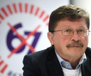 Zagreb: Sindikata predstavili Sporazum o udruživanju za prikupljenje potpisa za referendum 18.03.2019., Zagreb - Celnici Saveza samostalnih sindikata Hrvatske, Nezavisnih hrvatskih sindikata i Matice hrvatskih sindikata predstavili su  Sporazum o udruzivanju za prikupljenje potpisa za referendum te su objavili referendumsko pitanje i datum pocetka prikupljanja potpisa za referendum. Vilim Ribic  Photo: Marko Lukunic/PIXSELL