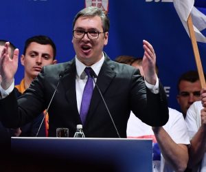 19.04.2019., Beograd - Zavrsni skup predsjednika Srbije Aleksandra Vucica u okviru kampanje "Buducnost Srbije". Photo: Srdjan Ilic/PIXSELL