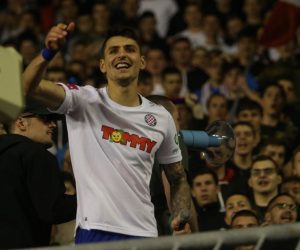 20.04.2019., stadion Poljud, Split - Hrvatski Telekom Prva liga, 30. kolo, HNK Hajduk - HNK Rijeka. Slavlje Stanka Jurica na kraju utakmice. Photo: Ivo Cagalj/PIXSELL