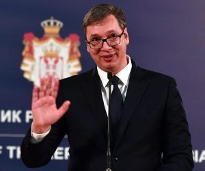 Beograd: Vučić i Dačić komentirali odbijanje članstva Kosova u Interpol 20.11.2018., Beograd, Srbija - Predsjednik Srbije Aleksandar Vucic odrzao konferenciju za medije povodom ne ulaska Kosova u Interpolo. Photo: Srdjan Ilic/PIXSELL
