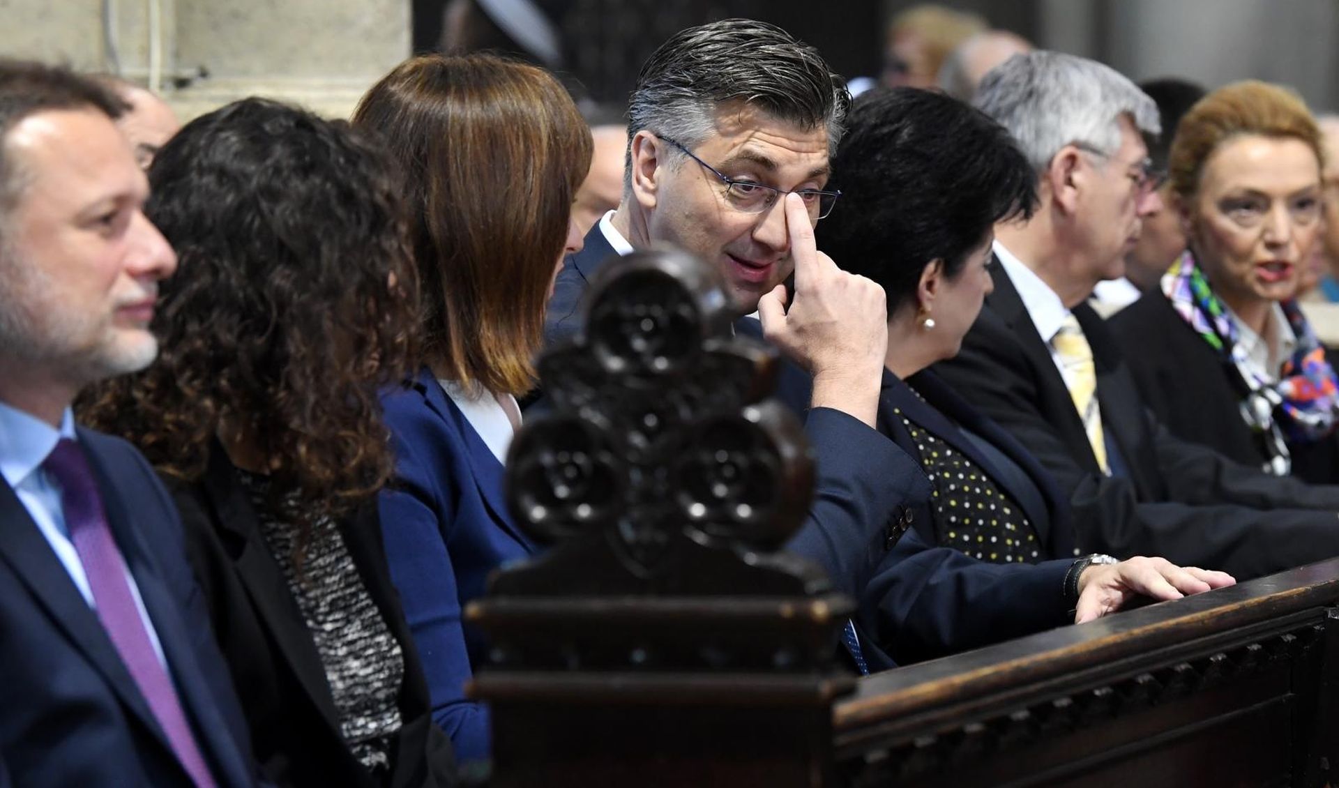 21.04.2019., Zagreb - U zagrebackoj katedrali odrzano je svecano uskrsno euharistijsko slavlje. Predsjednik Vlade RH Andrej Plenkovic. Photo: Marko Lukunic/PIXSELL