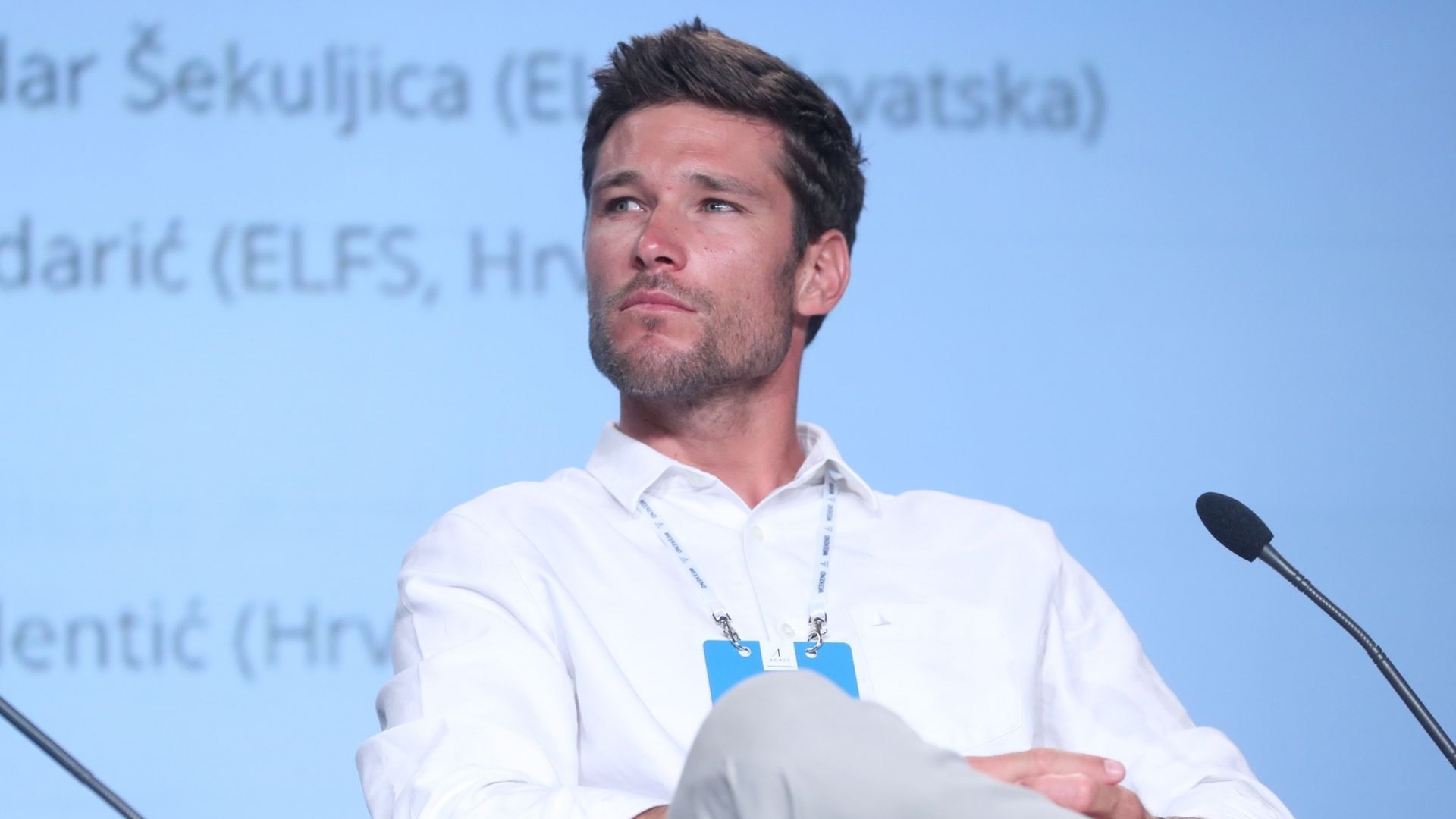 Rovinj: Weekend Media Festival, panel Mi smo Hrvatska 22.09.2018., Rovinj -  11. Weekend Media Festival. Panel Mi smo Hrvatska. Sime Fantela olimpijski pobjednik i trostruki svjetski i europski prvak u jedrenju. Photo: Igor Kralj/PIXSELL