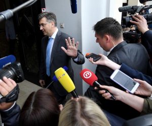 23.04.2019., Zagreb - Sjednica uzeg predsjednistva HDZ-a. Andrej Plenkovic 
Photo: Marko Lukunic/PIXSELL