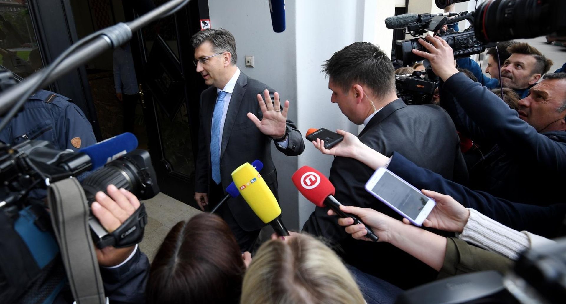 23.04.2019., Zagreb - Sjednica uzeg predsjednistva HDZ-a. Andrej Plenkovic 
Photo: Marko Lukunic/PIXSELL