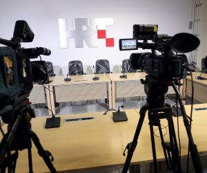 HRT logo 25.02.2019., Zagreb - HRT logo i kamera. 
Photo: Goran Stanzl/PIXSELL