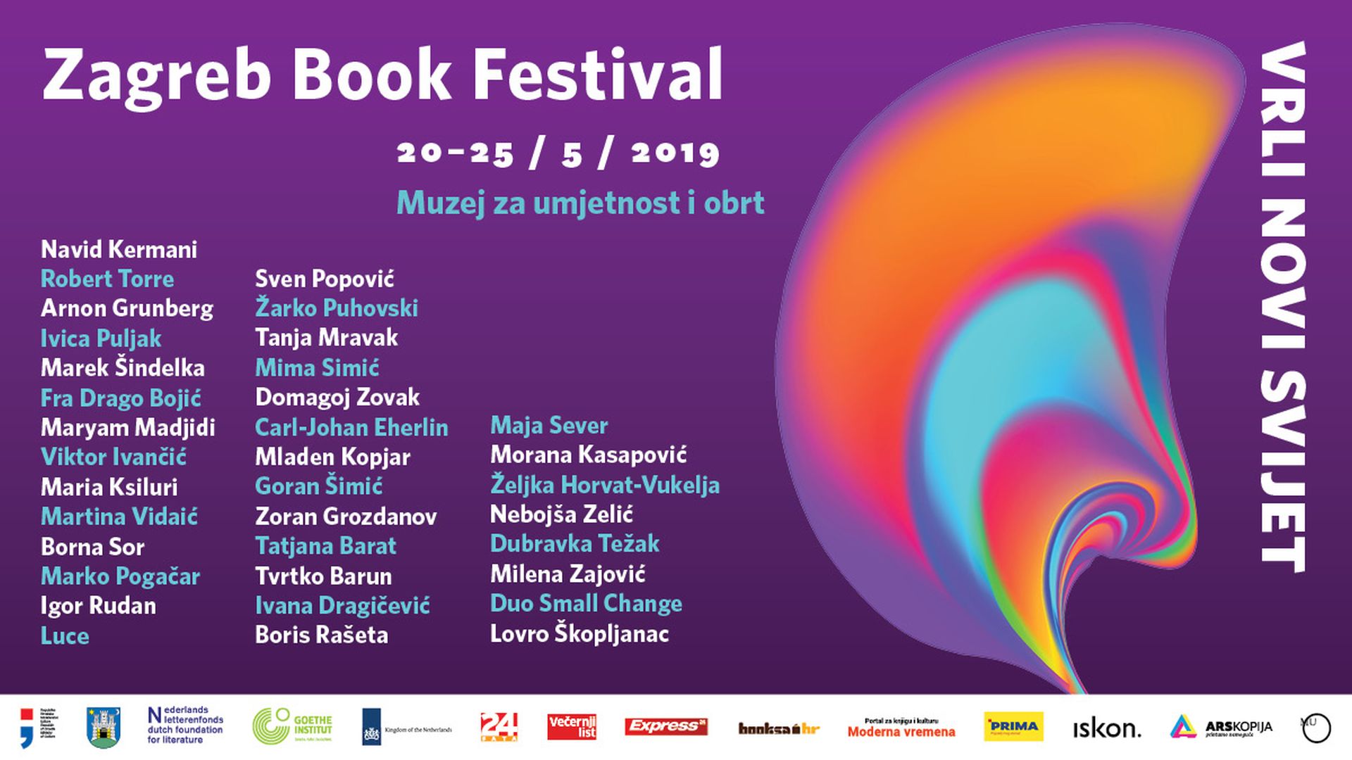 ZAGREB, 27.04.2019. - Međunarodna književna manifestacija Zagreb Book Festival (ZBF) u svojem će se petom izdanju održati od 20. do 25. svibnja na temu "Vrli novi svijet" s fokusom na čovjeka i društvo današnjice, o čemu će u Muzeju za umjetnost i obrt (MUO) kroz panel diskusije, promocije knjiga i predavanja tijekom šest festivalskih dana raspravljati osamdesetak domaćih i inozemnih književnika, intelektualaca i stručnjaka iz psihologije, novinarstva i obrazovanja.
foto HINA/ ZBF/ ml