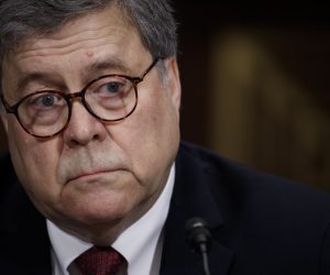 epa07540626 US Attorney General William Barr testifies before the Senate Judiciary Committee's hearing on 'The Justice Department's Investigation of Russian Interference with the 2016 Presidential Election' on Capitol Hill in Washington, DC, 01 May 2019. Attorney General Barr is facing questions from Senators for the first time since the release of special counsel Robert Mueller's Russia report on 18 April 2019.  EPA/SHAWN THEW