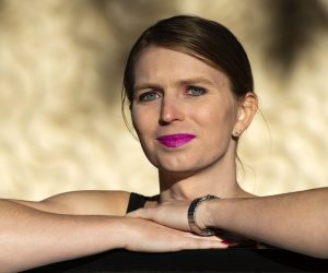 epa07559808 (FILE) - US whistleblower Chelsea Manning poses for photographs as she makes her first public appearance in Britain at an event hosted by the Institute of Contemporary Arts, in London, Britain, 01 October 2018 (reissued 10 May 2019). Media reports state on 10 May 2019 that former US Army intelligence analyst and whistleblower Chelsea Manning, 31, has been released from the William G. Truesdale Adult Detention Center in Alexandria, Virginia, USA. She spent 62 days in jail after being taken into custody in March 2019 by a judge ordered for refusing to testify before an investigation into WikiLeaks. However, she will have to appear before a grand jury on 16 May, media added.  EPA/FACUNDO ARRIZABALAGA *** Local Caption *** 54667621