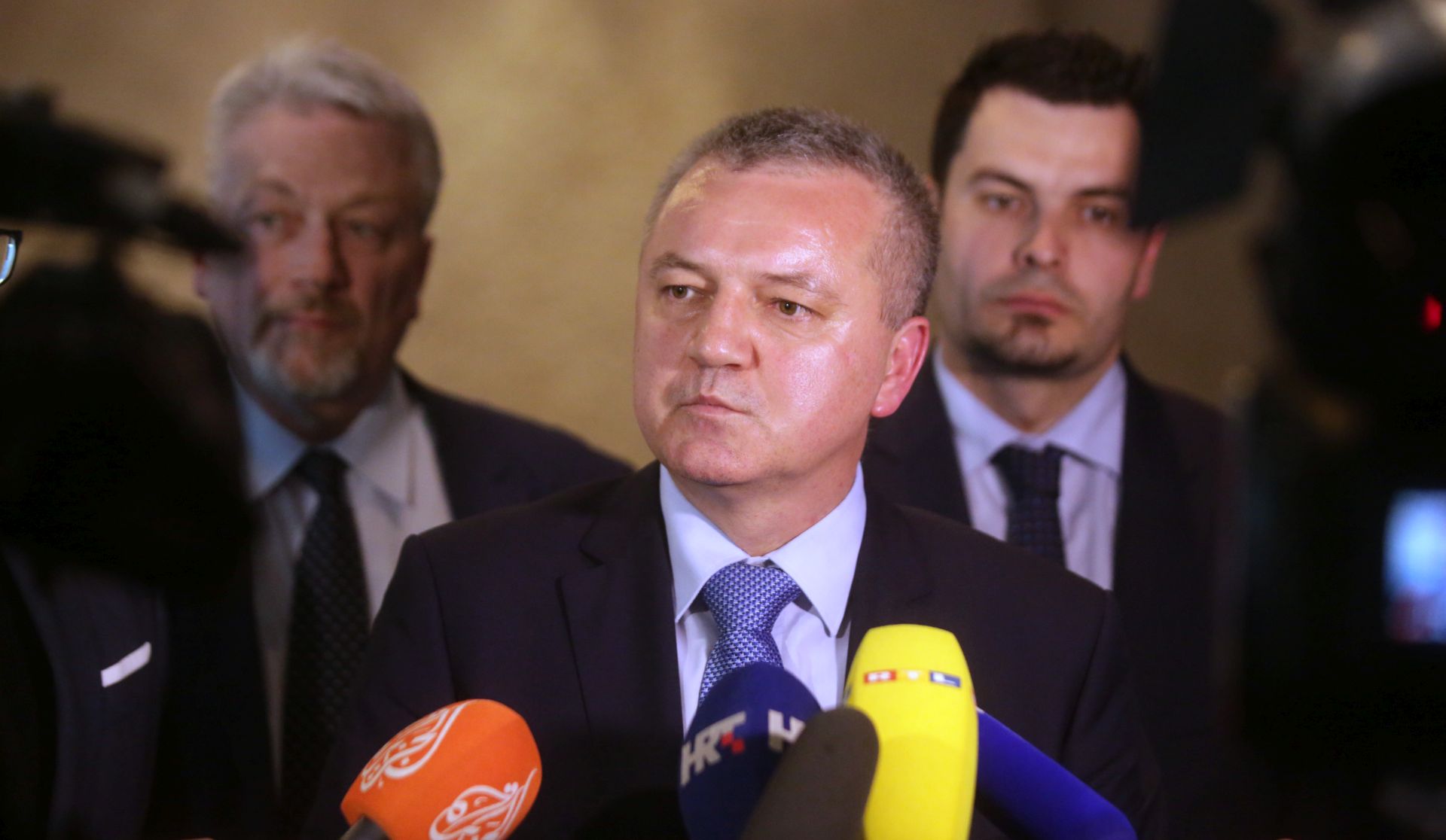 Zagreb, 20.05.2019 - Izjava nakon sastanaka ministra gospodarstva, poduzetništva i obrta Darka Horvata s deklegacijom kineske kompanije China Shipbuildding Industry Corporation (CSIC). Na fotografiji Darko Horvat.  Foto HINA/ Daniel KASAP/ dkas