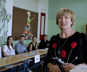 Zagreb 26.05.2019. -  Održavaju se izbori za Europski parlament u 21 državi Europske unije. Na slici Ruža Tomašić.HINA/ Tomislav PAVLEK