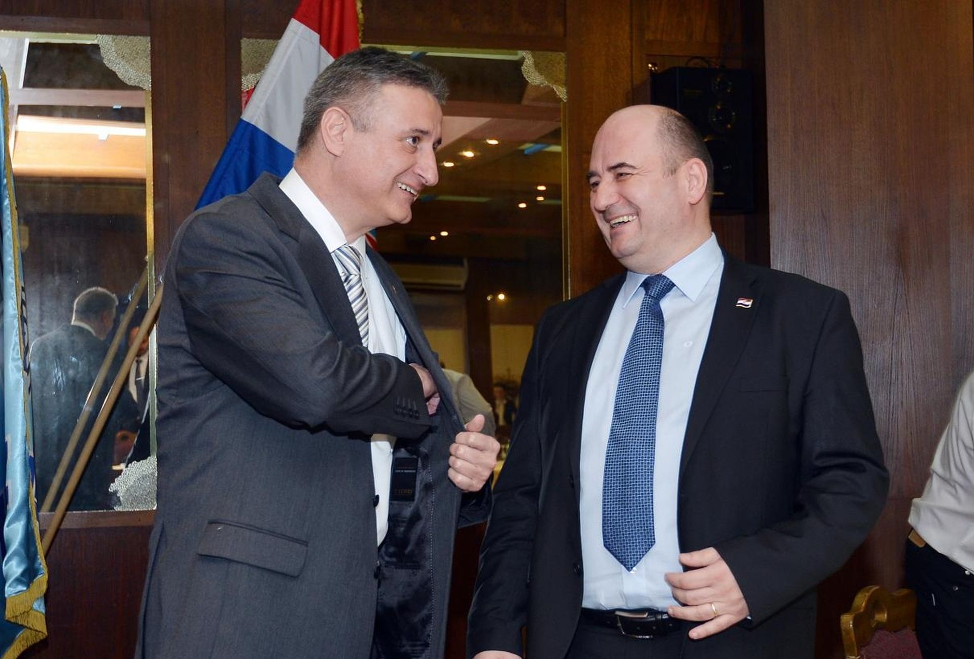 02.04.2014., Varazdinske Toplice - U hotelu Minerva odrzana sjednica predsjednistva HDZ-a. Tomislav Karamarko, Milijan Brkic. 
Photo: Marko Jurinec/PIXSELL