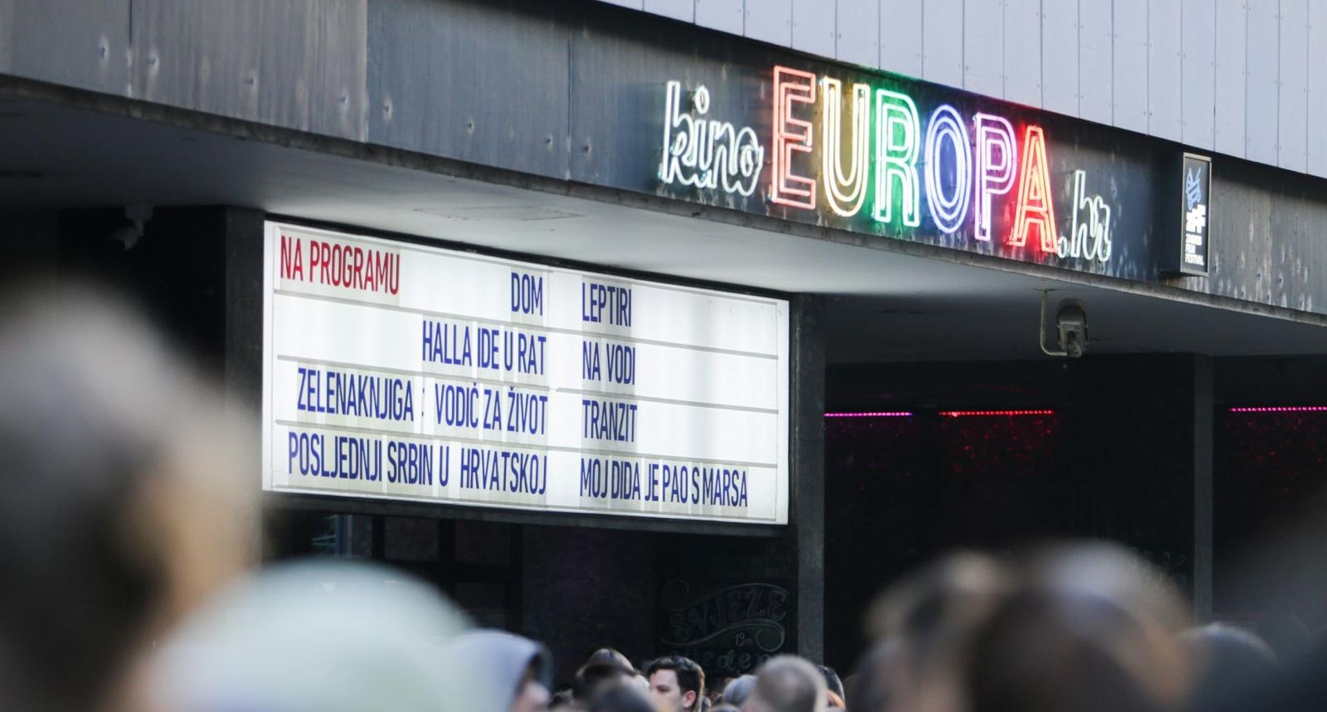 06.04.2019., Zagreb - Okupljanje ispred kina Europe na koje je pozvala Maja Sever zbog najavljenog zatvaranja kina.  
Photo: Filip Kos/PIXSELL