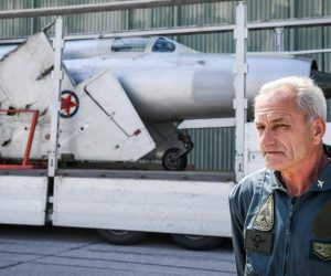 07.05.2019. Zagreb - Mig 21 Rudolfa Peresina stigao u vojnu bazu Marko Zivkovic na Plesu. Zrakoplovni tehnicar Tomislav Stojak Photo: Josip Regovic/PIXSELL