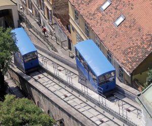 07.08.2015, Zagreb - Pogled s vidikovca kule Lotrscak na Zagreb.
Photo: Borna Filic/PIXSELL