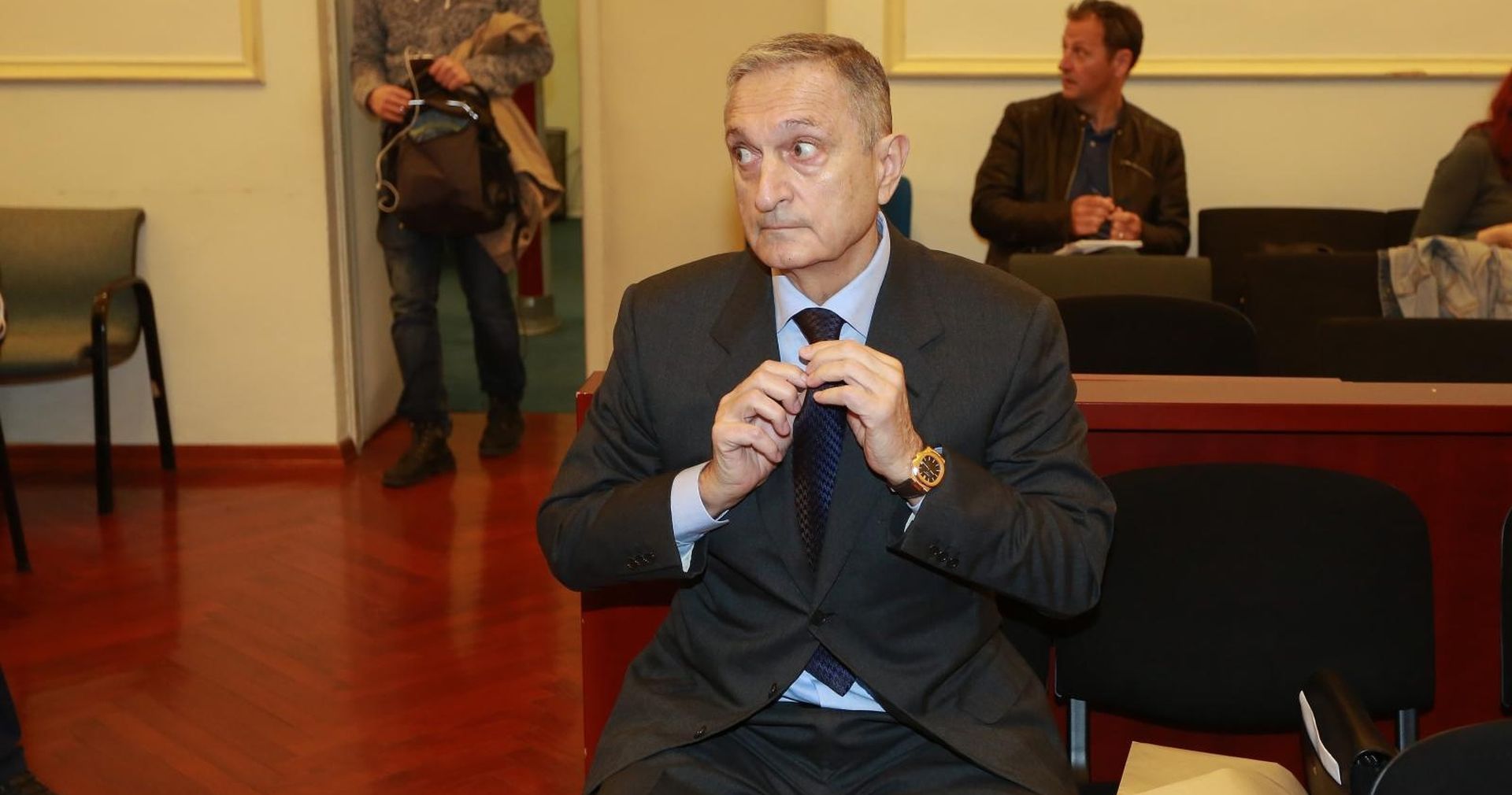 10.05.2019., Zagreb - Nastavak sudenja za aferu Ina MOL.Svjedok Robert Jezic.
Photo: Matija Habljak/PIXSELL