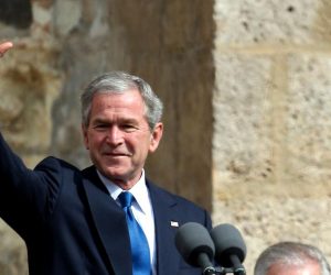 05.04.2008., Zagreb - Predsjednik Sjedinjenih americkih drzava George W. Bush posjetio je Hrvatsku. Drugog dana posjeta, George Bush sastao se s predsjednikom Vlade RH te je na Trgu svetog Marka odrzao govor. Photo: Slavko Midzor/PIXSELL