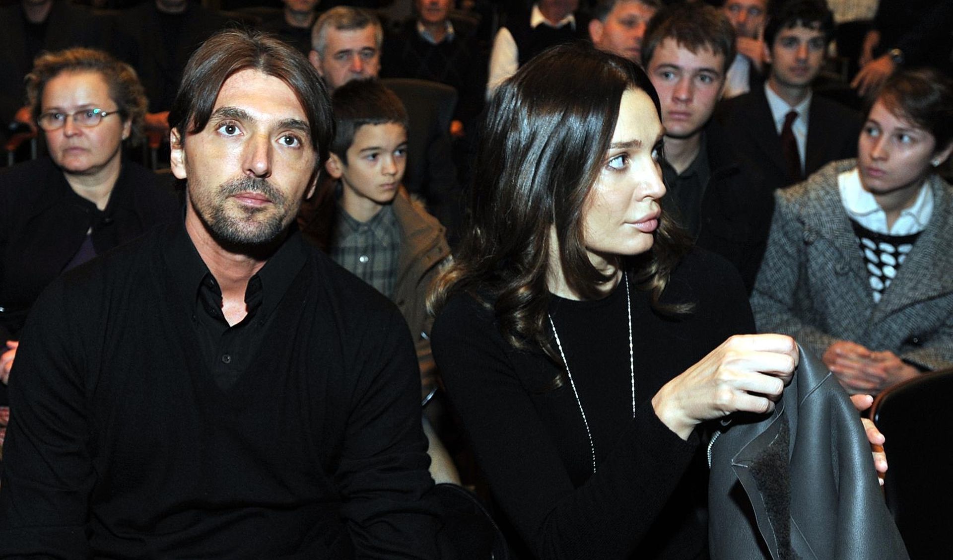 03.11.2011., Zagreb - Komemoracija za rukometnu legendu Iztoka Puca u Maloj dvorani Vatroslava Lisinskog. Goran Ivanisevic, Tatjana Dragovic. 
Photo: Goran Stanzl/PIXSELL
