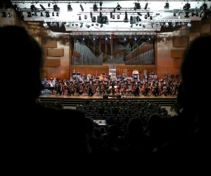 12.04.2019., KD Vatroslav Lisinski, Zagreb - Zagrebacka filharmonija za Muzicki biennale Zagreb. Kultno djelo Surrogate Cities, skladatelja i redatelja Heinera Goebbelsa u koprodukciji sa Zagrebackom filharmonijom. Zagrebackom orkestru pridruzili su se legendarni David Moss i dirigentska zvijezda Jonathan Stockhammer.
Photo: Igor Kralj/PIXSELL