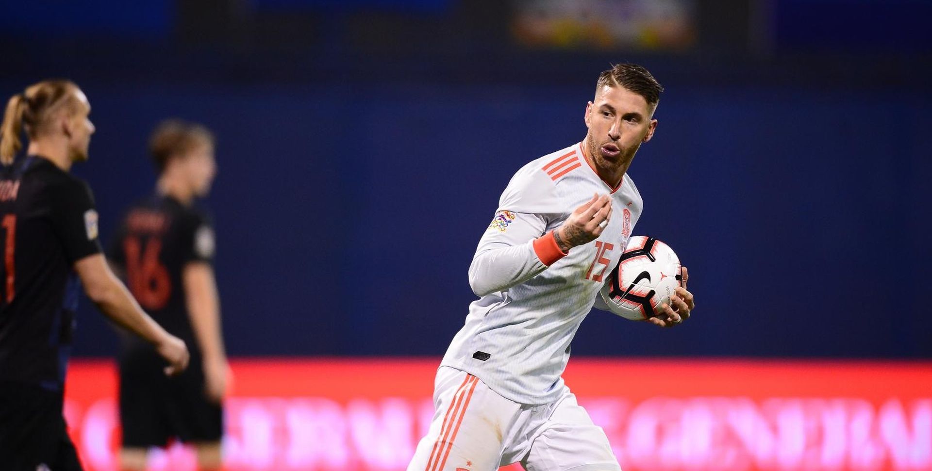 15.11.2018., stadion Maksimir, Zagreb - UEFA Liga nacija, Liga A, skupina 4, 3. kolo, Hrvatska - Spanjolska. Sergio Ramos. Photo: Marko Prpic/PIXSELL