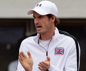 17.07.2016., Beograd, Srbija - Davis Cup, Srbija - Velika Britanija, Dusan Lajovic - Kyle Edmund. Andy Murray. 
Photo: Srdjan Ilic/PIXSELL