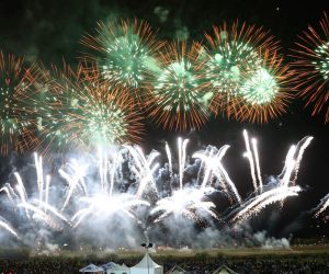 18.06.2017., Zagreb - Na savskom nasipu pored jezera Bundek nastavljen je 17. Medjunarodni festival vatrometa sa natjecateljskim vatrometom: Matarello (Italija).
Photo: Sanjin Strukic/PIXSELL