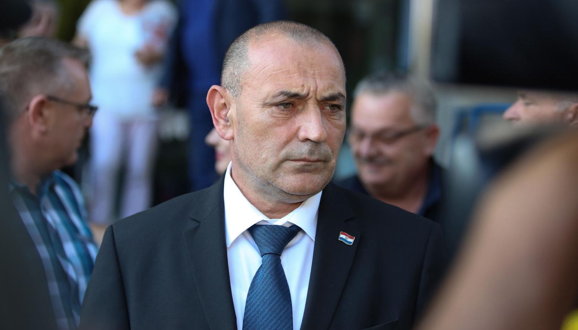 18.09.2018., Zagreb - Predstavnici braniteljskih udruga u Ministarstvu hrvatskih branitelja stigli su na poziv ministra Tome Medveda, kako bi razgovarali o najavljenom prosvjedu u Vukovaru zbog nerjesavanja ratnih zlocina te zahtjevu dijela udruga za ocitovanjem saborskog zastupnika SDSS-a Milorada Pupovca o Domovinskom ratu i odnosima RH i Srbije. 
Photo: Matija Habljak/PIXSELL