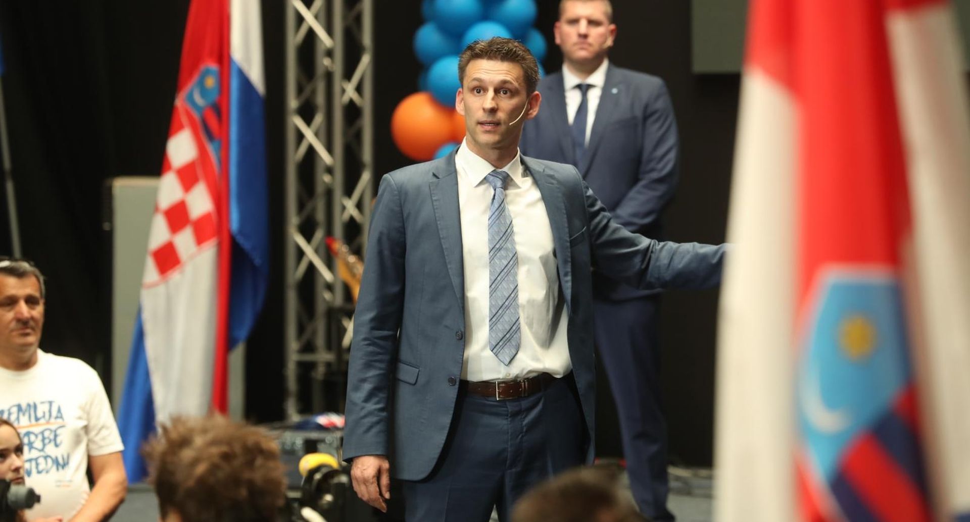 19.05.2019.,Zagreb - Zavrsni skup Mosta nezavisnih lista pod sloganom Zemlja borbe vrijedna odrzava se ususret nadolazecim izborima za Europski parlament. Bozo Petrov
Photo: Robert Anic/PIXSELL