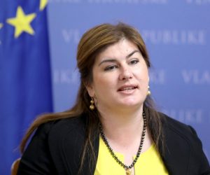 20.05.2019., Zagreb - U Banskim dvorima potpisan je ugovor o dodjeli bespovratnih sredstava za uspostavu Centra dijeljenih usluga.
Ministrica regionalnog razvoja i fondova EU Gabrijela Zalac Photo: Patrik Macek/PIXSELL