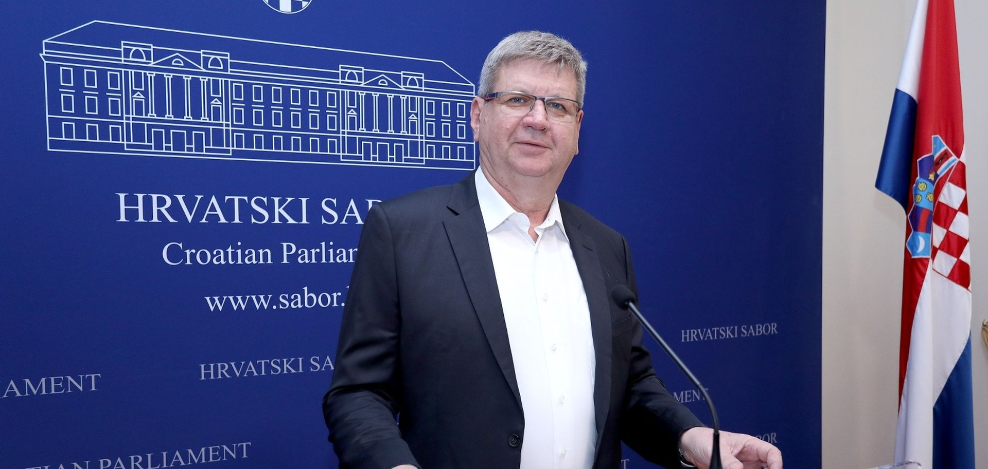 21.05.2019., Zagreb - U Saboru je odrzana konferencija za medije Kluba zastupnika HSS-a i Demokrata, na kojoj je Mirando Mrsic govorio o temi: "Zasto je HDZ zaustavio izdvajanje braniteljskih mirovina i uvodjenje reda u mirovinski sustav?  Braniteljske mirovine - tabu tema za HDZ!". Photo: Patrik Macek/PIXSELL