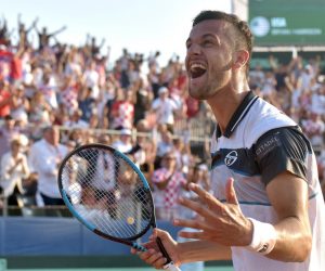15.09.2018., Zadar -   Polufinalni susret Davis Cupa izmedju Hrvatske i SAD-a. Teniski mec parova Mate Pavic/Ivan Dodig - Mike Bryan/Ryan Harrison. Mate Pavic u 24 sata osvojio je dva Grand Slama na Australian Openu. U muskim parovima slavio je s austrijancem Oliverom Marachom, a u mjesovitim je slavio s kanadjankom Gabrielom Dabrowski.
Photo: Dino Stanin/PIXSELL