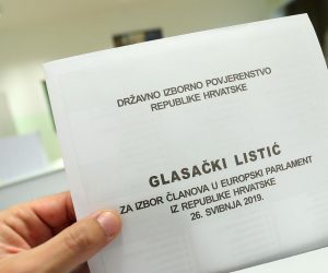 26.05.2019., Zagreb - Otvorena su biracka mjesta na kojima ce biraci iz Republike Hrvatske izabrati zastupnike za Europski parlament. 
Photo: Goran Stanzl/PIXSELL