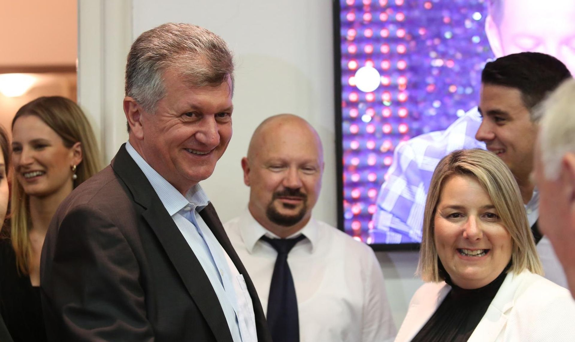 26.05.2019. , Zagreb -  Docek izbornih rezultata u sredisnjici HDZ-a na Trgu zrtava fasizma.Milan Kujundzic. Photo: Marko Prpic/PIXSELL