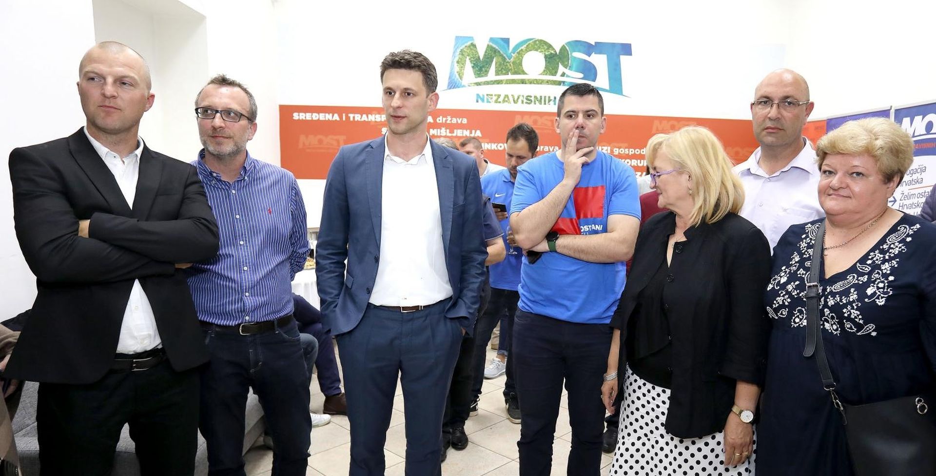 26.05.2019., Zagreb - Docek izbornih rezultata u sredisnjici Mosta nezavisnih lista u Draskovicevoj ulici. 
Photo: Patrik Macek/PIXSELL