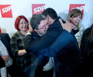 26.05.2019., Zagreb - Docek izbornih rezultata u sredisnjici SDP-a na Iblerovom trgu. Tonino Picula
Photo: Igor Kralj/PIXSELL