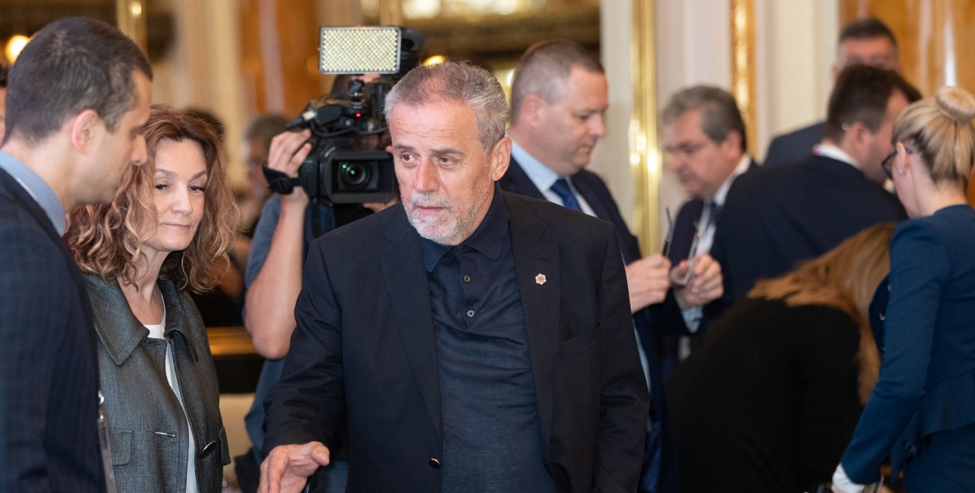 28.05.2019., Zagreb - Komisija za Europu Svjetske turisticke organizacije (UNWTO) odrzala je svoj godisnji sastanak u Hotelu Esplanade u Zagrebu. Na svecanom otvaranju uz glavnog tajnika UNWTO-a Zuraba Pololikashvilija okupljene goste iz Europe pozdravio je hrvatski premijer Andrej Plenkovic. Milan Bandic.
Photo: Davor Puklavec/PIXSELL