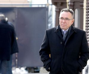Zagreb: Vladajuća koalicija raspravlja o Zakonu o udomiteljstvu 28.11.2018., Zagreb- U Banskim dvorima poceo je sastanak vladajuce koalicije sazvan zbog prijepora oko novog Zakona o u domiteljstvu.
Milorad Batinic, 
Photo: Patrik Macek/PIXSELL
