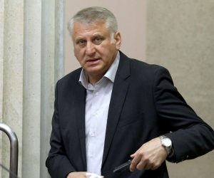 30.03.2017., Zagreb - Raspravom o konacnom prijedlogu zakona o potvrdjivanju Medjunarodne konvencije iz Nairobija o uklanjanju podrtina Sabor je nastavio 3. sjednicu. Franjo Lucic. Photo: Patrik Macek/PIXSELL