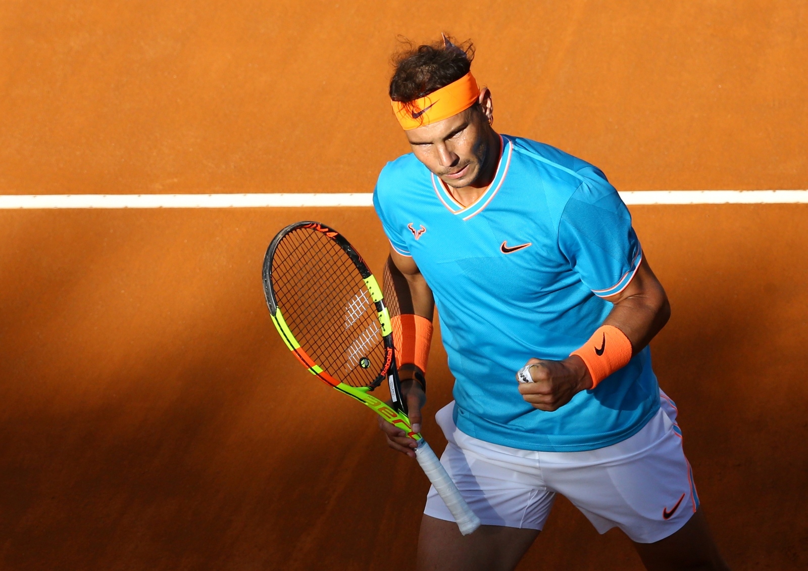 ATP 1000 - Italian Open Tennis - ATP 1000 - Italian Open - Foro Italico, Rome, Italy - May 19, 2019   Spain's Rafael Nadal celebrates during the final against Serbia's Novak Djokovic   REUTERS/Matteo Ciambelli STRINGER
