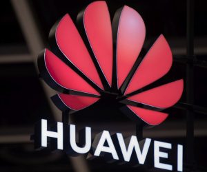 epa07590630 The Huawei Technologies Co., Ltd. logo is displayed at the company's booth during the Cloud Expo Asia 2019 in Hong Kong, China, 22 May 2019. The expo runs through 23 May.  EPA/JEROME FAVRE