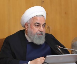 epa07609579 A handout photo made available by the presidential office shows, Iranian president Hassan Rouhani speaks during the weekly cabinet meeting in Tehran, Iran, 29 May 2019. According to media reports, Rouhani mentioned the nuclear deal with the US might be possible if Washington stopped the sanctions on Tehran.  EPA/HO HANDOUT  HANDOUT EDITORIAL USE ONLY/NO SALES