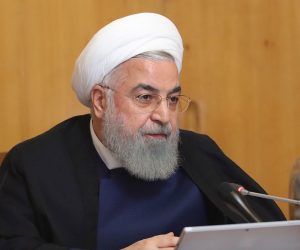 epa07609579 A handout photo made available by the presidential office shows, Iranian president Hassan Rouhani speaks during the weekly cabinet meeting in Tehran, Iran, 29 May 2019. According to media reports, Rouhani mentioned the nuclear deal with the US might be possible if Washington stopped the sanctions on Tehran.  EPA/HO HANDOUT  HANDOUT EDITORIAL USE ONLY/NO SALES