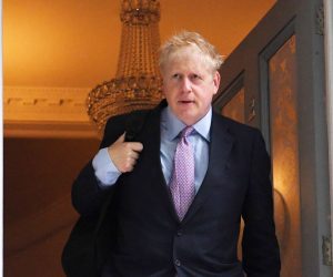 epa07638367 Former British foreign secretary Boris Johnson leaves his house in south London, Britain, 10 June 2019. According to media reports, Boris Johnson, a contestant to replace Theresa May as British Prime Minister, pledged to raise the level for 40 percent income tax from 50,000 to 80,000 British Pounds.  EPA/FACUNDO ARRIZABALAGA