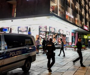 epa07644549 Police officers walks next to Alanya Kebab before the crime reenactment of the deadly stabbing attack, Chemnitz,  Germany, 12 June 2019. The asylum seeker Alaa S is accused of having killed 35-year-old Daniel H. in Chemnitz on 26 August 2018. After the killing neo-Nazis and right-wing groups demonstrated in Chemnitz leading to violent riots. The political discussion about hunts against foreigners during these demonstrations triggered a government crisis.  EPA/FILIP SINGER